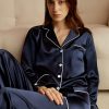 Damen Lilysilk Pyjamas | 22 Momme Schicke Verzierte Seidenschlafanzuge Set