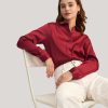 Damen Lilysilk Seidenblusen | Langarmlige Seidenbluse Mit Kragen