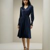 Damen Lilysilk Kleider | Lilysilk X Charis A-Linie Midikleid Mit V-Ausschnitt