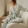 Damen Lilysilk Pyjamas | Pena Morgenmantel Mit Hose