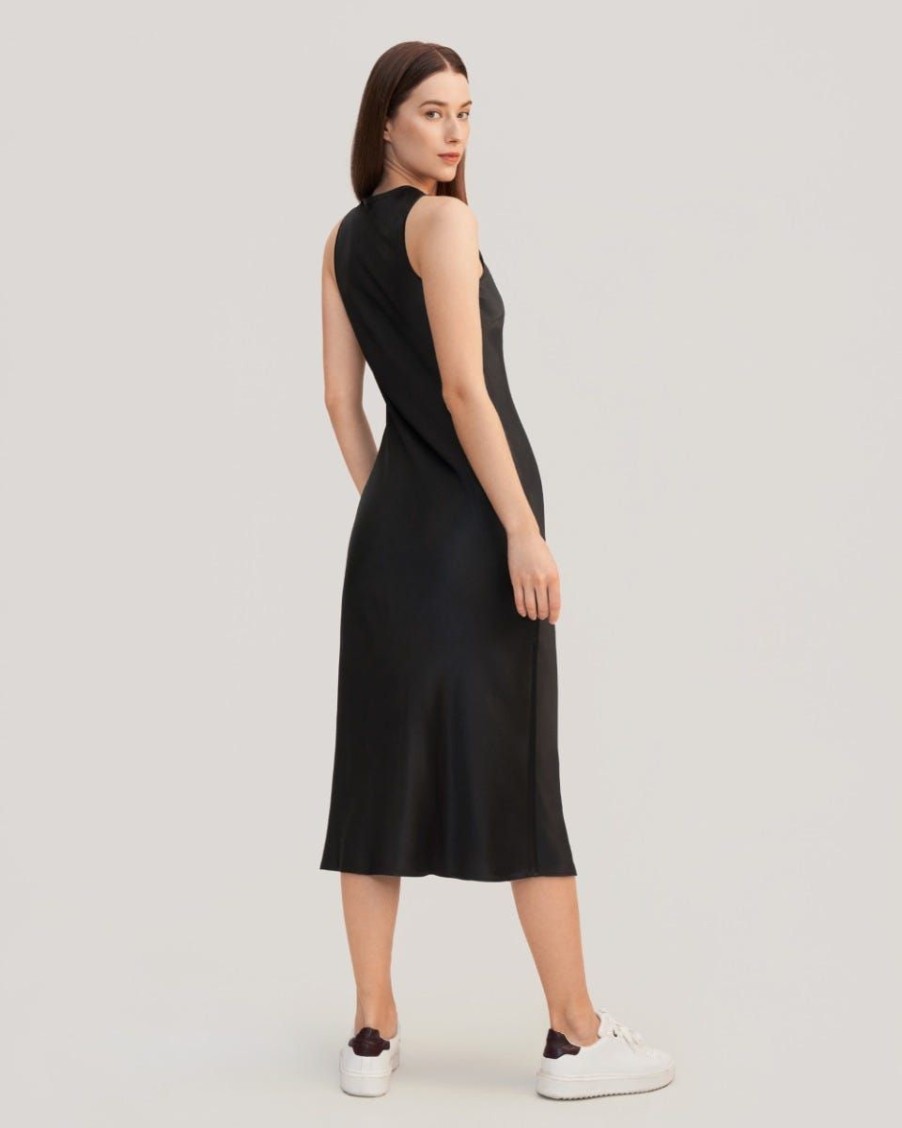 Damen Lilysilk Kleider | Slouchy Chic Bias Seide Maxikleid