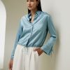 Damen Lilysilk Seidenblusen | Lilysilk X Natasha Seidenbluse Mit Kordelzug