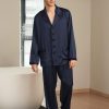 Herren Lilysilk Pyjamas | 22 Momme Lang Seide Pyjamas Nachtwasche Nachtkleider Herren