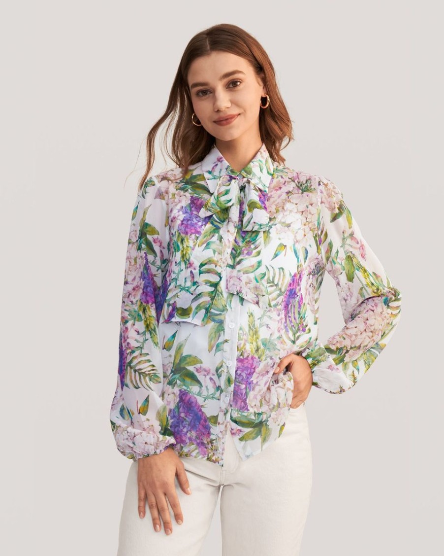 Damen Lilysilk Seidenblusen | Lilysilk X Mim Floral 2 In 1 Seidenbluse