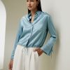 Damen Lilysilk Seidenblusen | Lilysilk X Natasha Seidenbluse Mit Kordelzug