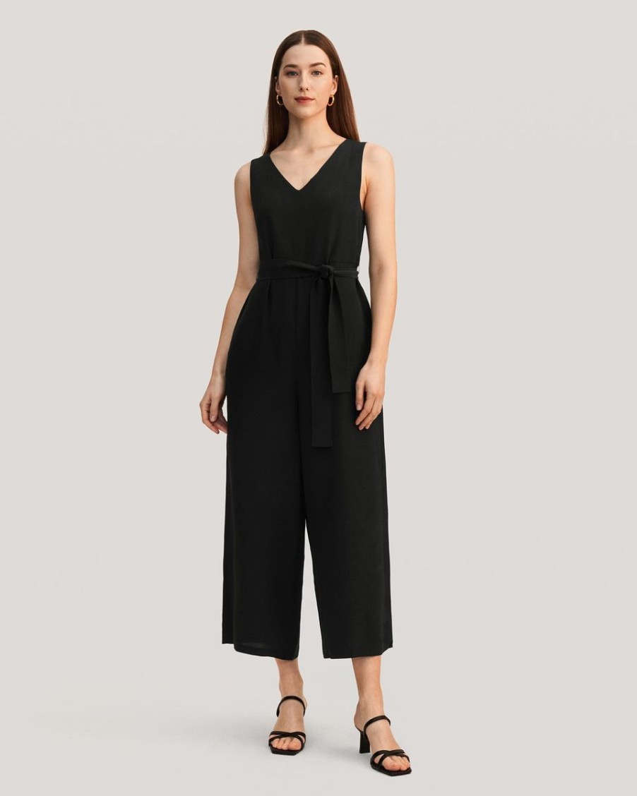 Damen Lilysilk Kleider | Schicker Jumpsuit Aus Seide Mit Weitem Bein