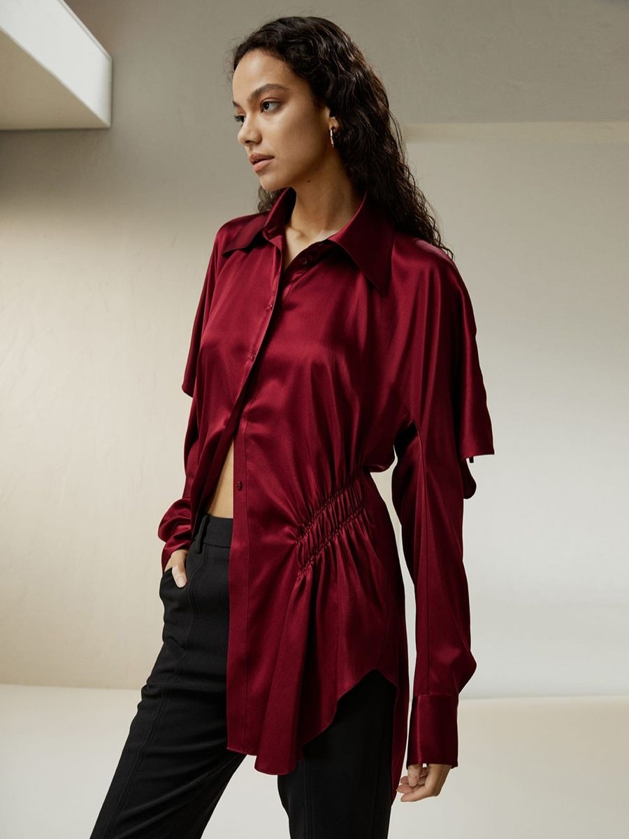 Damen Lilysilk Seidenblusen | Das Morgana Shirt