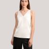 Damen Lilysilk Oberteile | V-Ausschnitt Armelloses Seiden Tank-Top