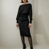 Damen Lilysilk Kleider | Lassiges Midikleid Aus Seide Mit U-Ausschnitt