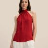 Damen Lilysilk Oberteile | Seidengeorgette Top Mit Neckholder