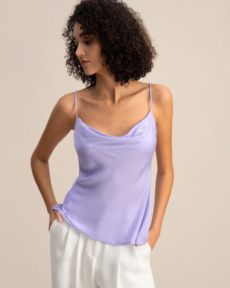 Damen Lilysilk Oberteile | Camisole Mit Wasserfallausschnitt