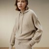 Damen Lilysilk Strickwaren | Eshe Abnehmbarer 2-In-1-Kapuzenpullover Aus Kaschmir