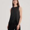 Damen Lilysilk Oberteile | Elegante Seide Tanktops Mit Rundem Ausschnitt