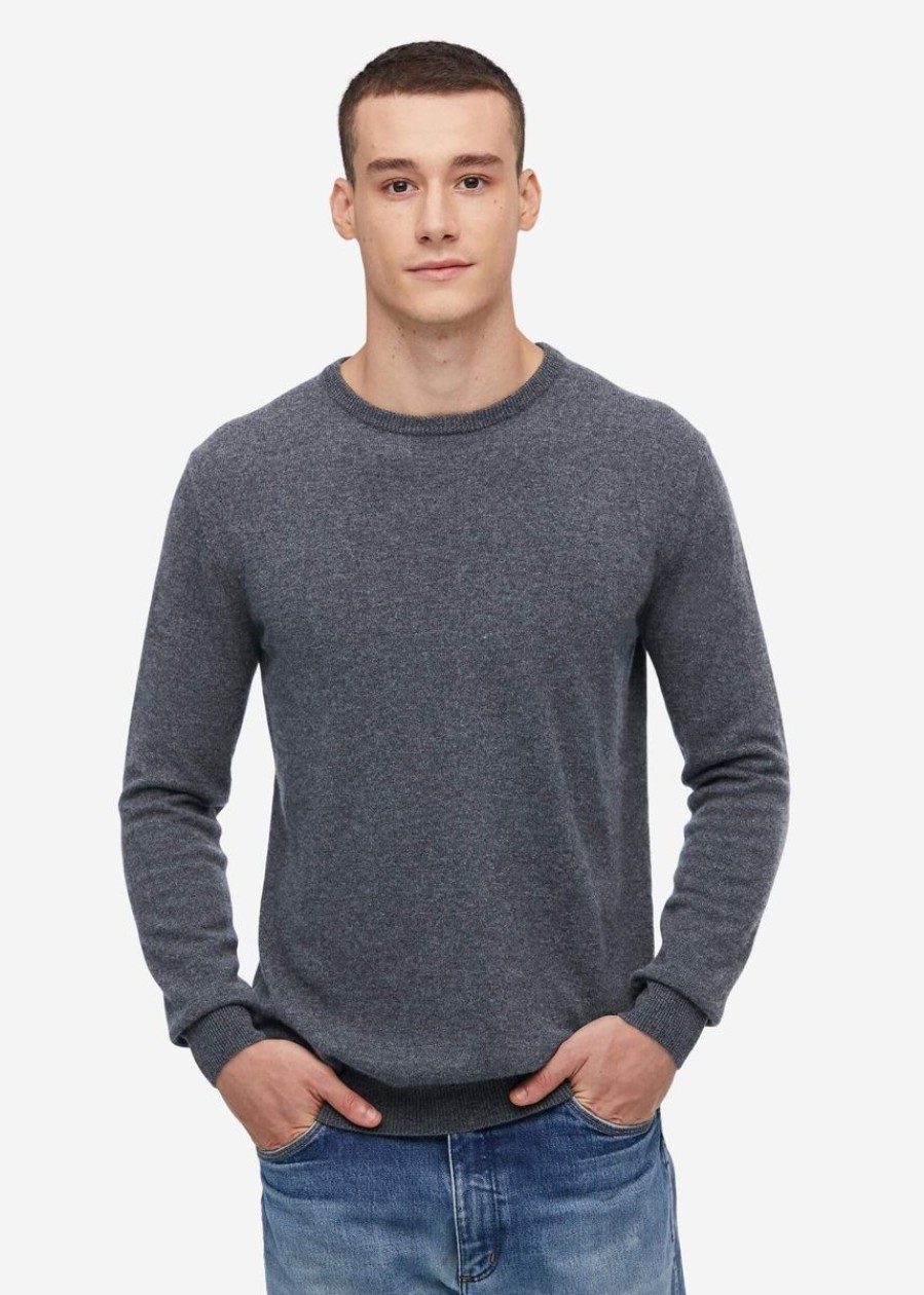 Herren Lilysilk Seidenstrick | Kaschmirpullover Mit Rundhalsausschnitt Fur Manner